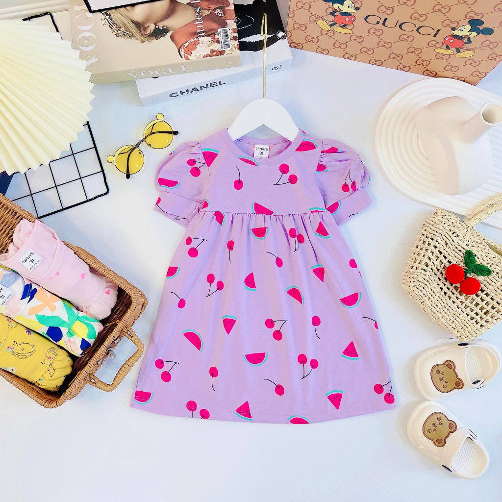 Carters Puff Sleeve Dress Size 3T8T Runs Small (6mos16yo petite