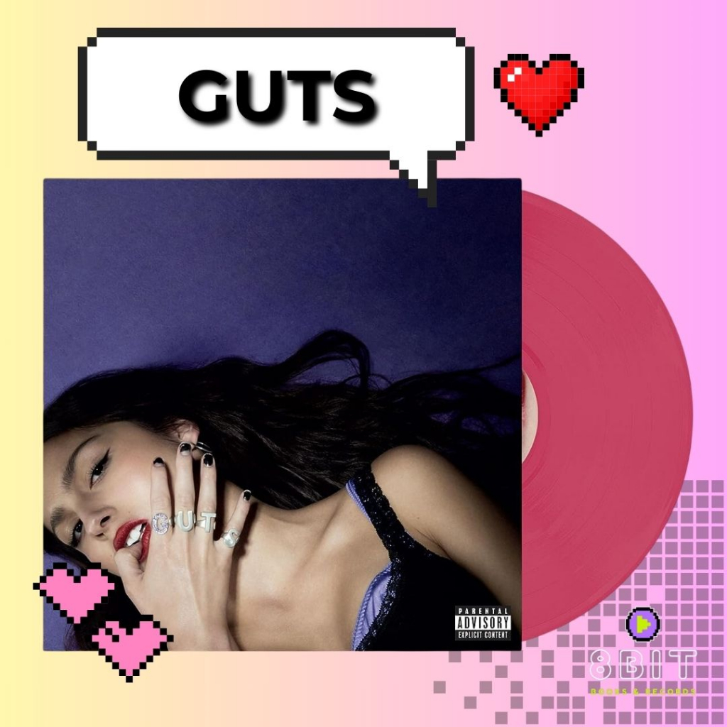 [ON-HAND] Olivia Rodrigo - Guts Amazon Exclusive Bright Pink Vinyl LP ...