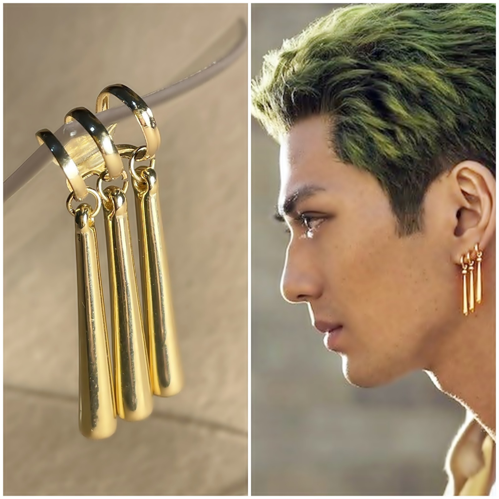 Roronoa Zoro Earrings | Handmade by Unike Gjen | no pierce cuff | One ...