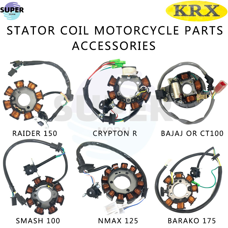 KRX STATOR COIL FOR MOTORCYCLE Bajaj/CT/Crypton/Nmax/Raider/Smash