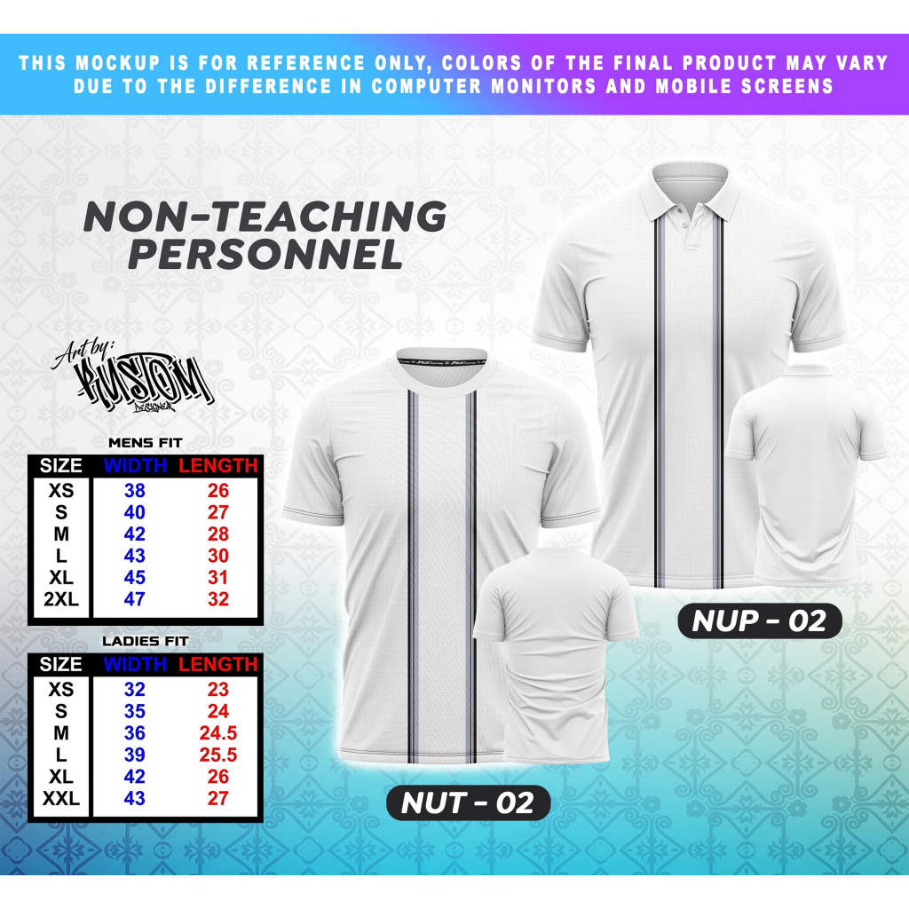 STARPRINT T-SHIRT AND POLO SHIRT DESIGN CODE NU-P02 & NU-T02 | Shopee ...