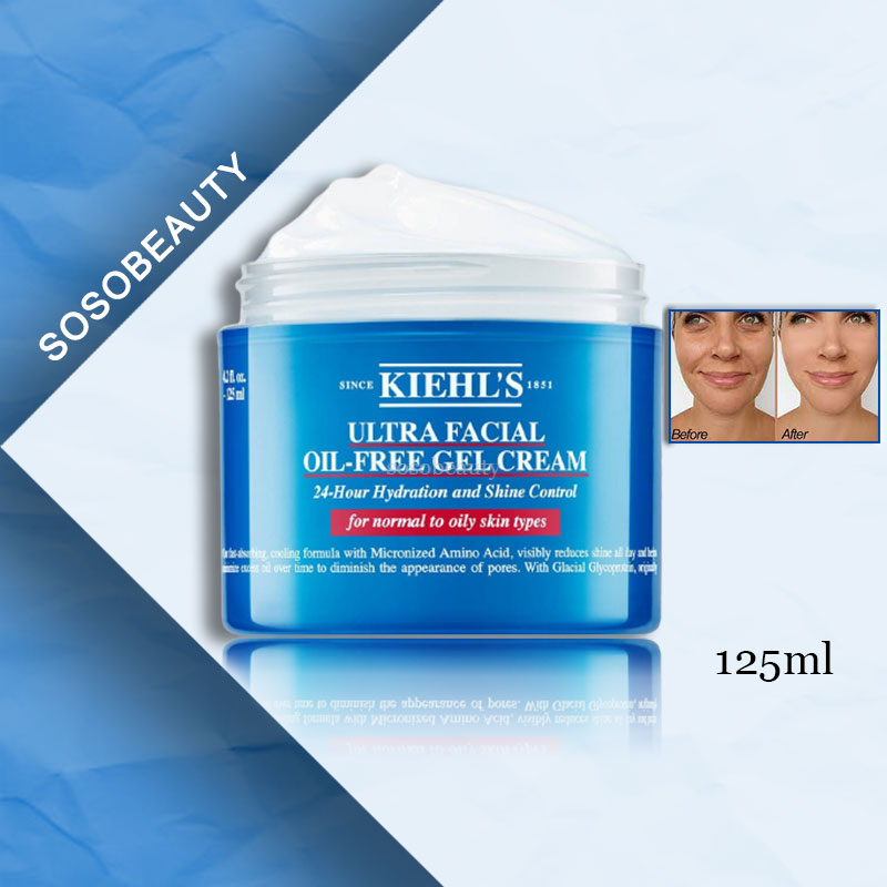 Authentic Kiehl's Ultra Facial Cream OilFree Gel Cream 125ml Moisturizer Refreshing for All