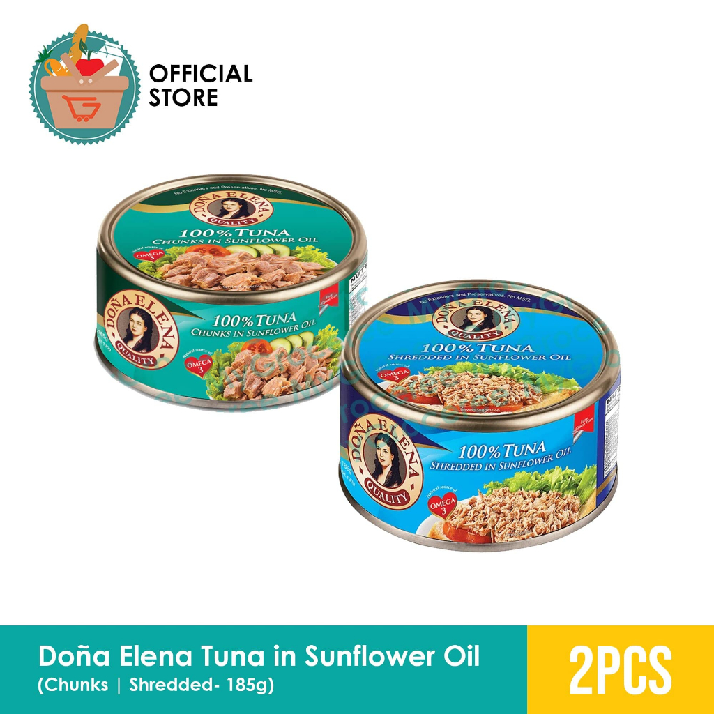 Doña Elena Tuna (Chunks/Shredded) 185g x 2s | Shopee Philippines