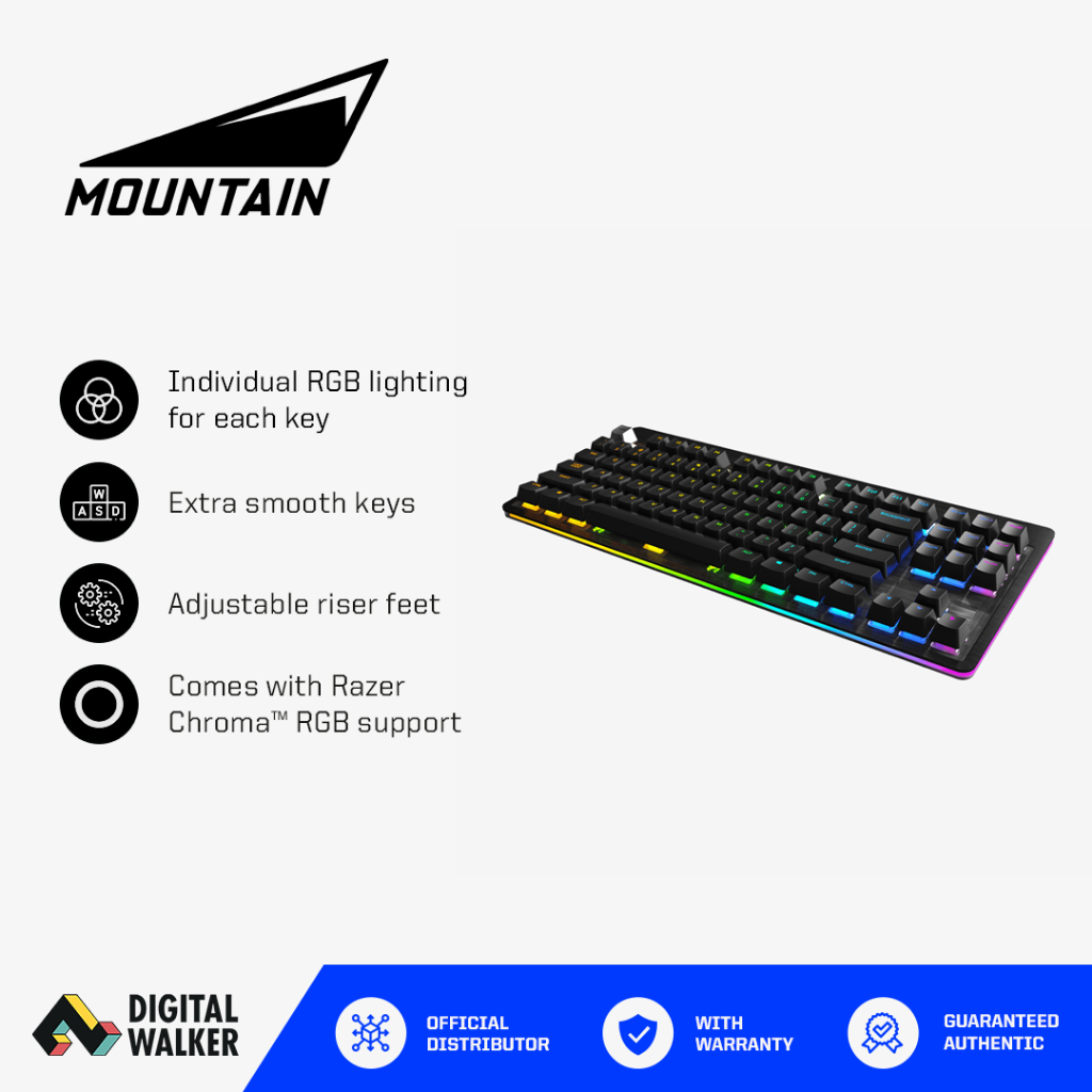 Mountain Everest Core Mechanical Gaming Keyboard USB Passthrough