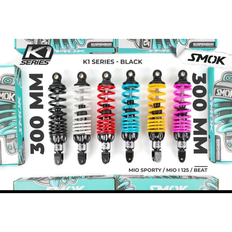 SMOK K1 REAR SHOCK ASSY 300MM FOR YAMAHA MIO SPORTY/MIO I 125/FINO ...