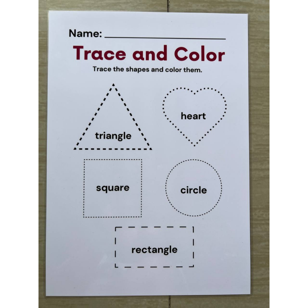 Learning materials and educational chart for kids Laminated A4 Size ...