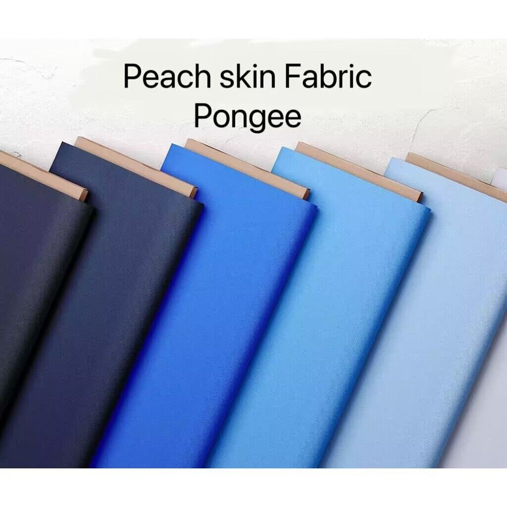 Peach skin / Pongee Fabric Cloth Pongee plain Per Yard (TELA ONLY