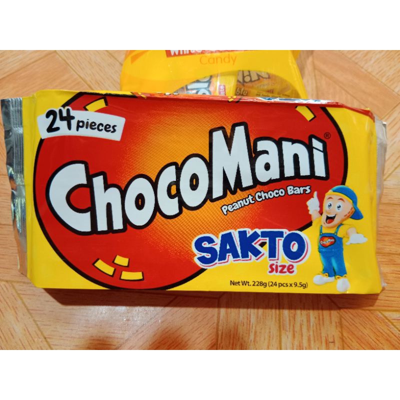 CHOCO MANI PEANUT CHOCO BARS 24 pieces | Shopee Philippines