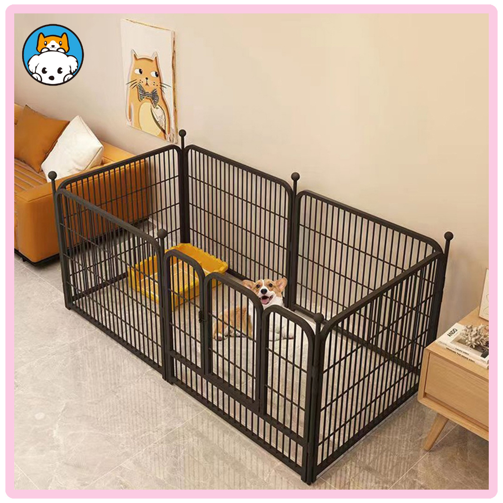 Adjustable Dog Fence Barrier Foldable Dog Fence Indoor Dogs Playpen Pet