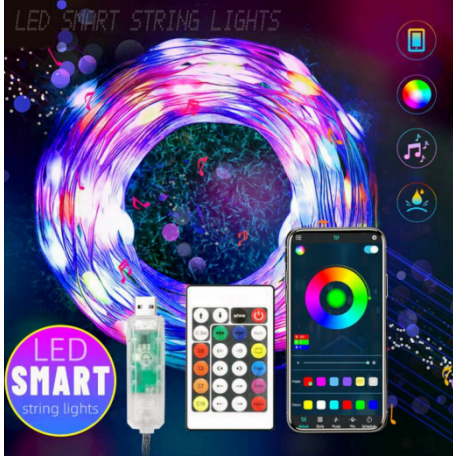 5/10M LED Strip lights Remote control panel+power supply tape diode LED ...