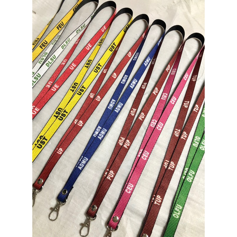 1/2 Minimalist GHOOK colored university id Lace lanyard sling FEU UST ...