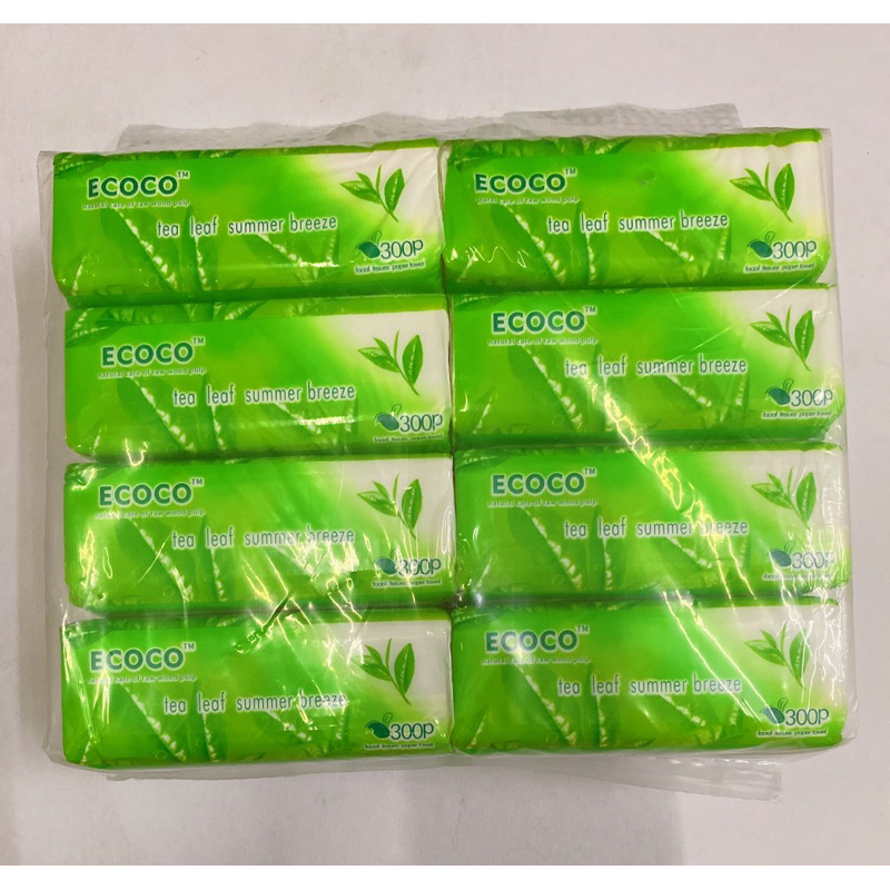 ECOCO Facial Tissue 300pcs Facial Tissue (8 Packing ) Shopee Philippines