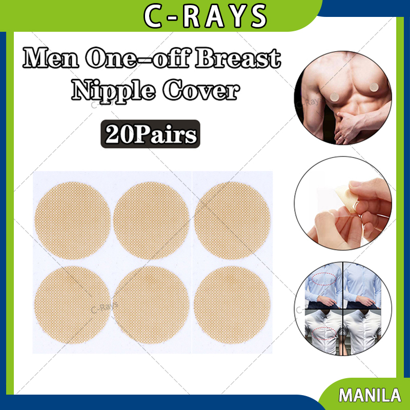 20Pair/40PCS Disposable Round Nipple Cover for Man Male Nipple Tape ...