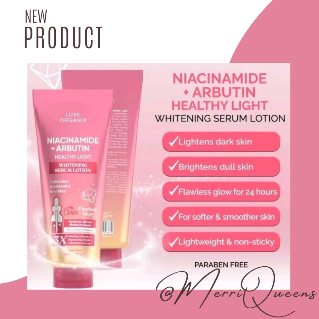 LUXE ORGANIX Niacinamide + Alpha Arbutin / Retinol + Gluta Whitening