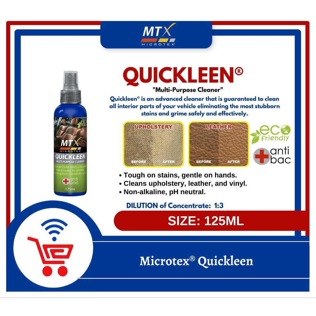 Microtex Car Care Quickleen Interior Multi-Purpose Cleaner (125ml ...