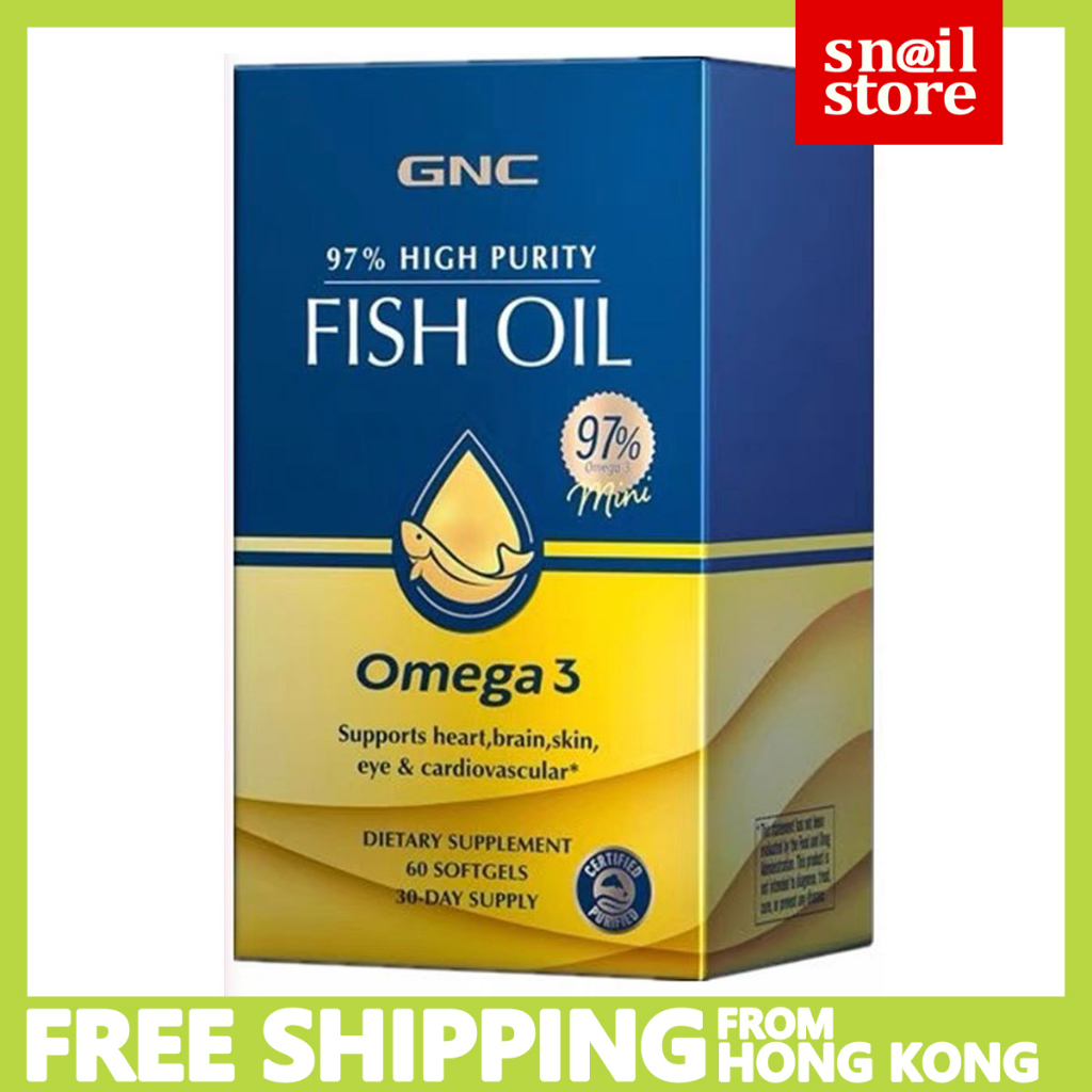 GNC Fish oil 97 Mini Omega 3 (60 Softgels) (EXP 2025) Shopee Philippines
