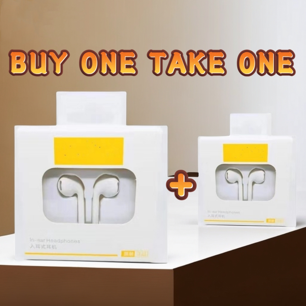 BUY ONE TAKE ONE Realme 5 5i 6i 7i 8 8pro c3 c11 c12 c15 Earphones headset 3.5mm With Mic Shopee Philippines