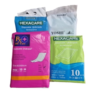 Disposable Underpads (Hexacare) Antibacterial Ultra Thick Cotton