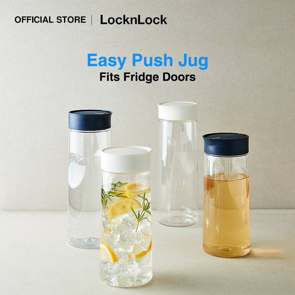 LocknLock Easy Push Fridge Jug & Pitcher 1.2L / 1.5L HAP813N HAP814N ...