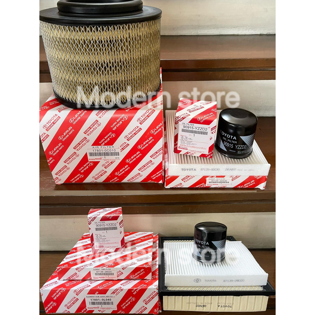 SET PMS Toyota Cabin Filter Air Filter and Oil Filter for Fortuner Innova Hilux 20052015 2016