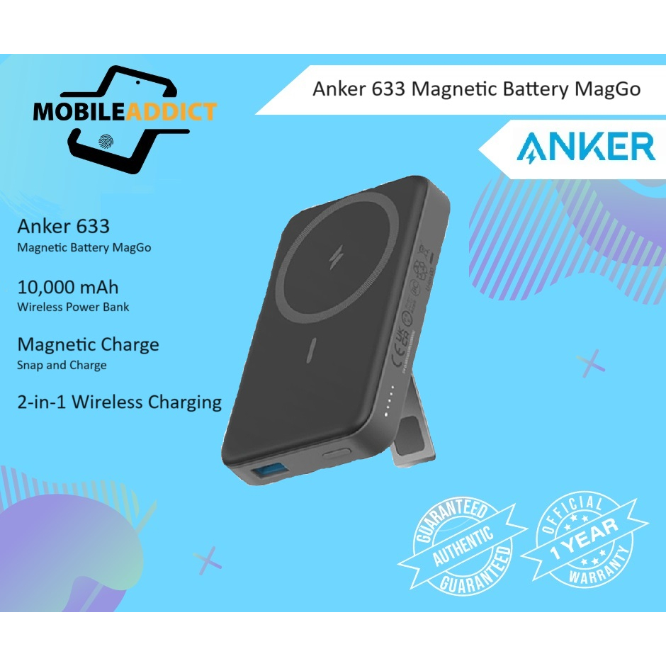 Anker 633 Magnetic Battery Maggo Foldable Magnetic Powerbank