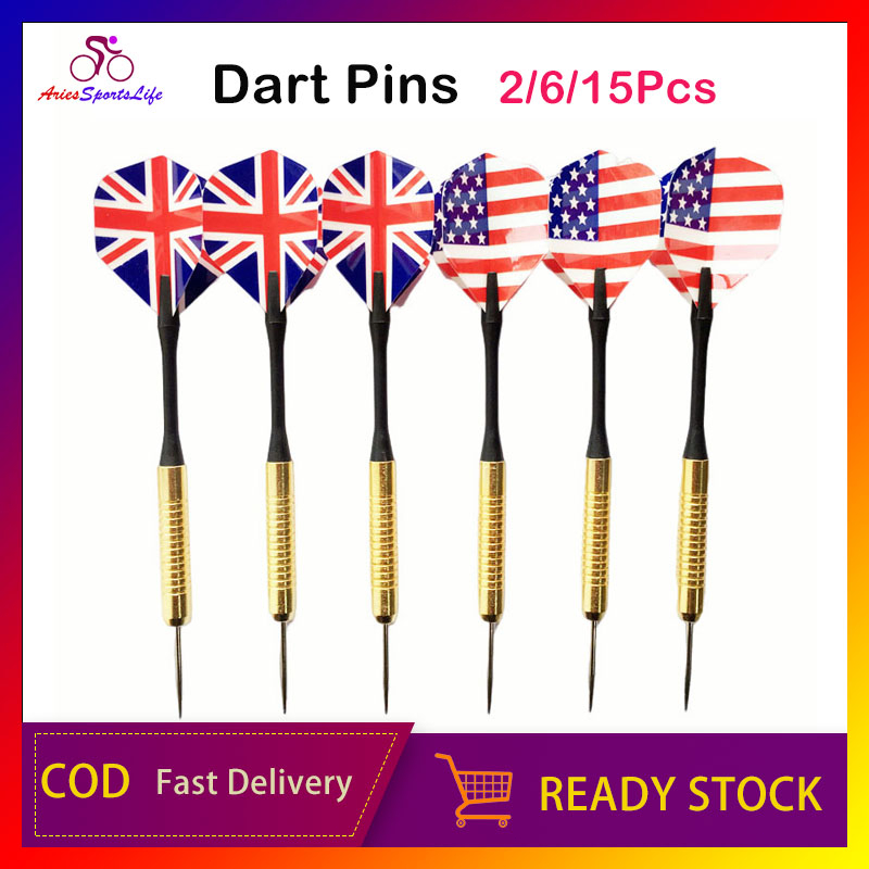 3/6/15Pcs Dart Pins Two Types Darts National Flag Darts Dart Game