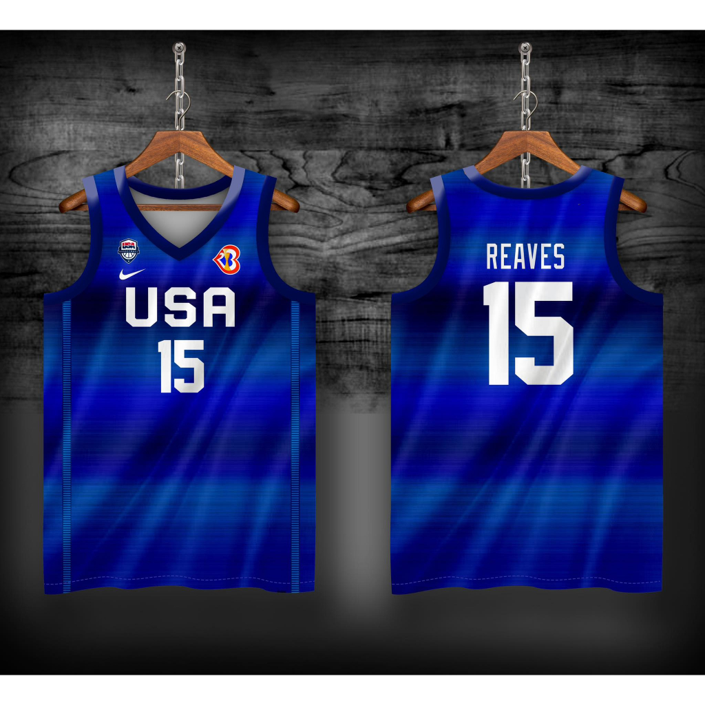 FIBA 2023 USA AUSTIN REAVES #15 JERSEY | EMPHIRE SPORTSWEAR JERSEY ...