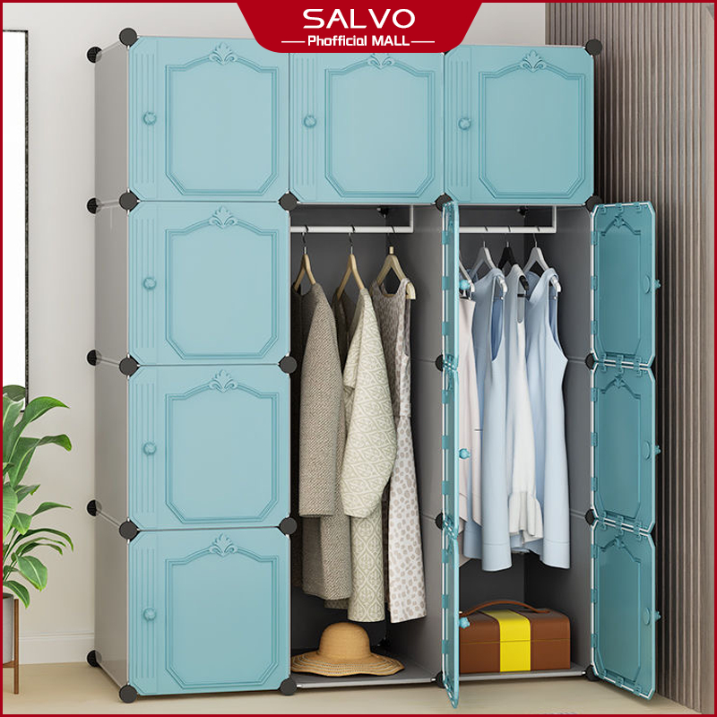 Clothes DIY Wardrobe With Hanger Shoe Rack Closet