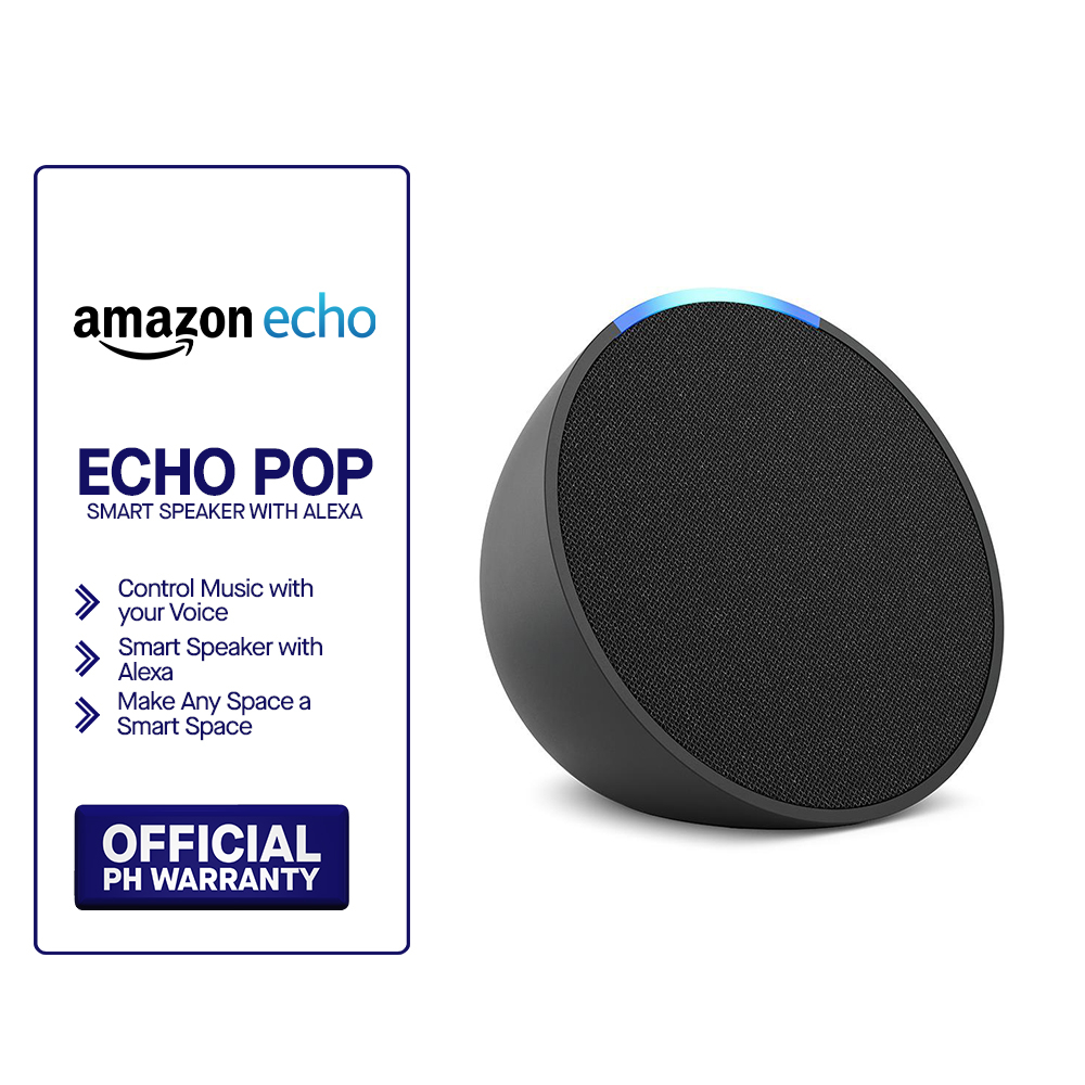 Echo Pop Full sound compact smart speaker with Alexa in