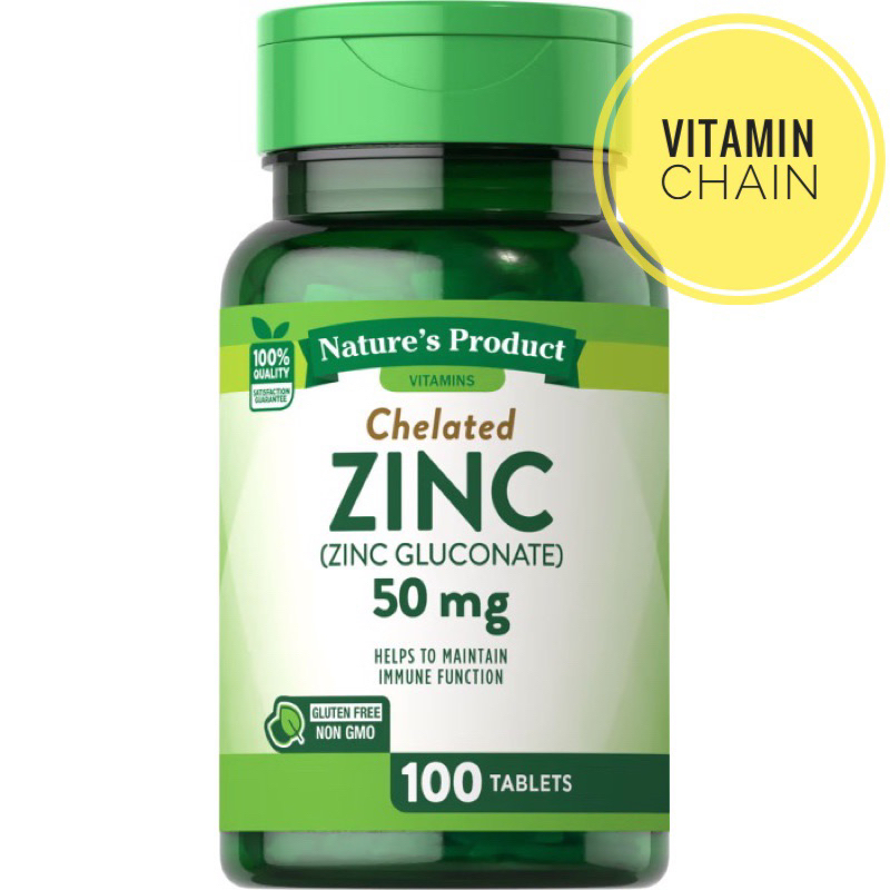 Nature's Product Chelated Zinc Gluconate Exp 04/2024 Shopee Philippines