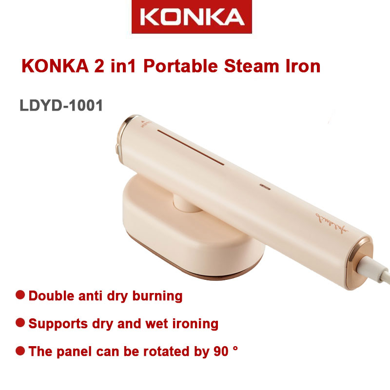 KONKA 2 in 1 Portable Steam Iron & Garment Steamer Detachable Water