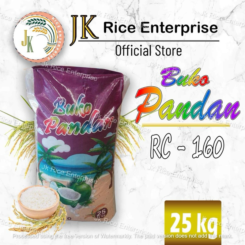 BUKO PANDAN RICE RC160 25KG Shopee Philippines