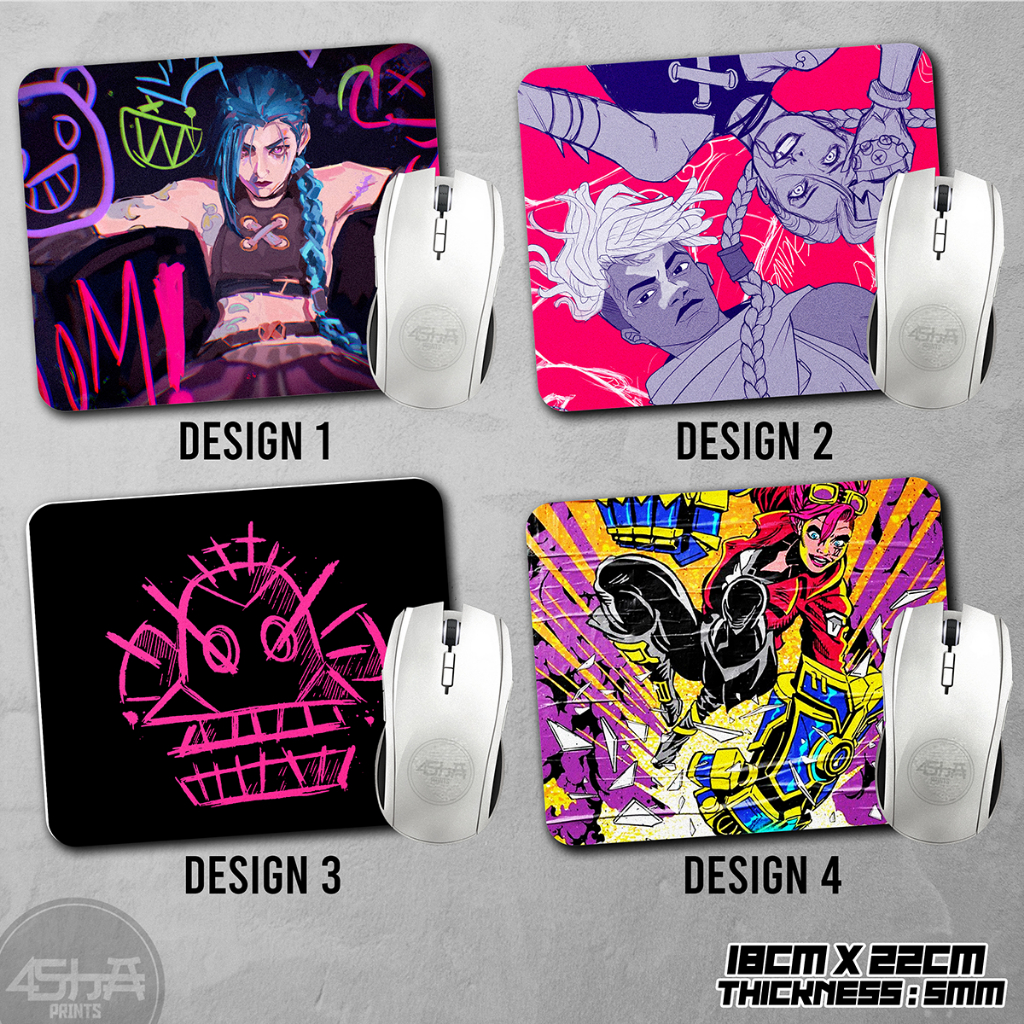 ARCANE Leage of Legends Jinx Graphic Design Mousepad | Shopee Philippines