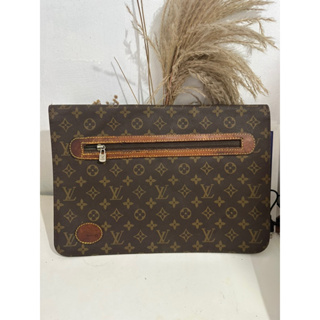 Vintage Louis Vuitton monogram envelope style document portfolio