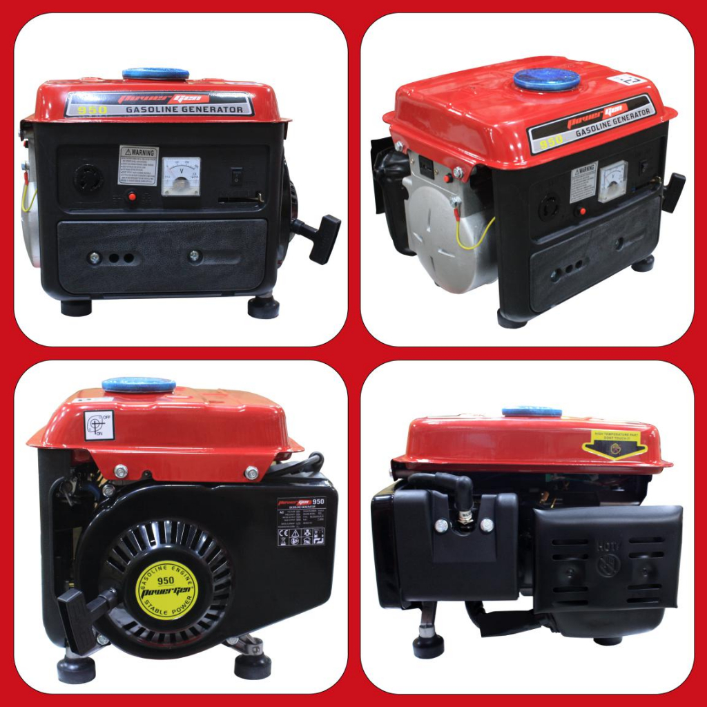 Powergen Portable Gasoline Generator 950 (950W) | Shopee Philippines