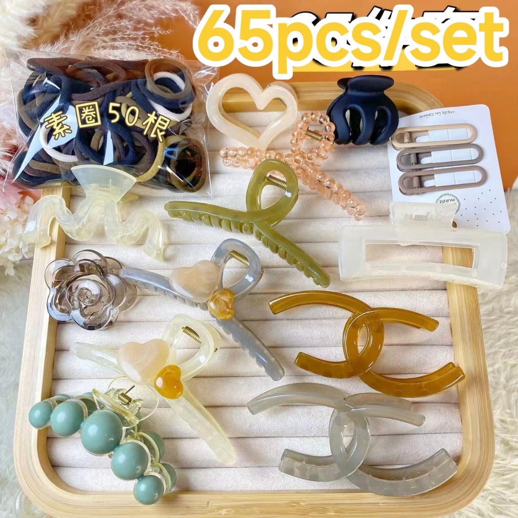 64pcs65pcsset Korean Style Hairpins Hair Clip Hair Tie Fashion Hair