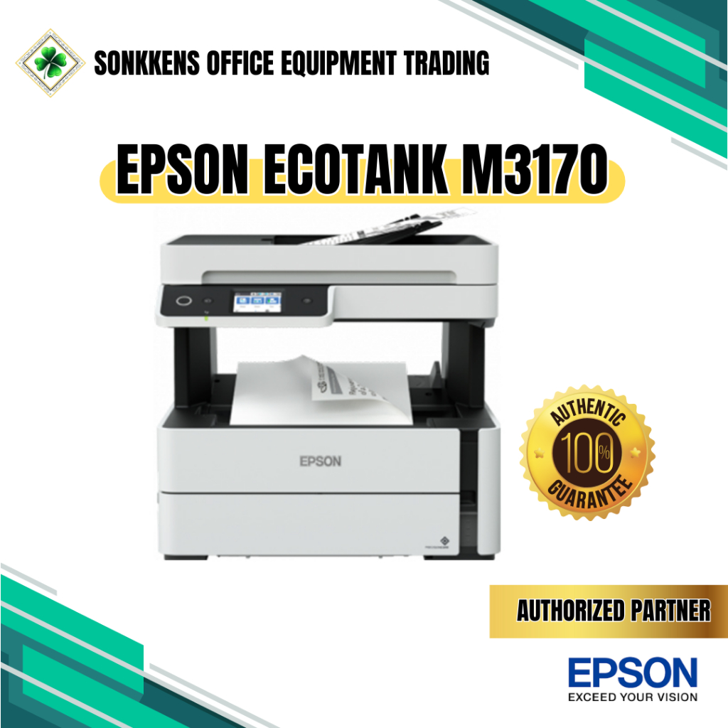 Epson M3170 Ecotank Monochrome Wi Fi All In One Ink Tank Printer Shopee Philippines 8281