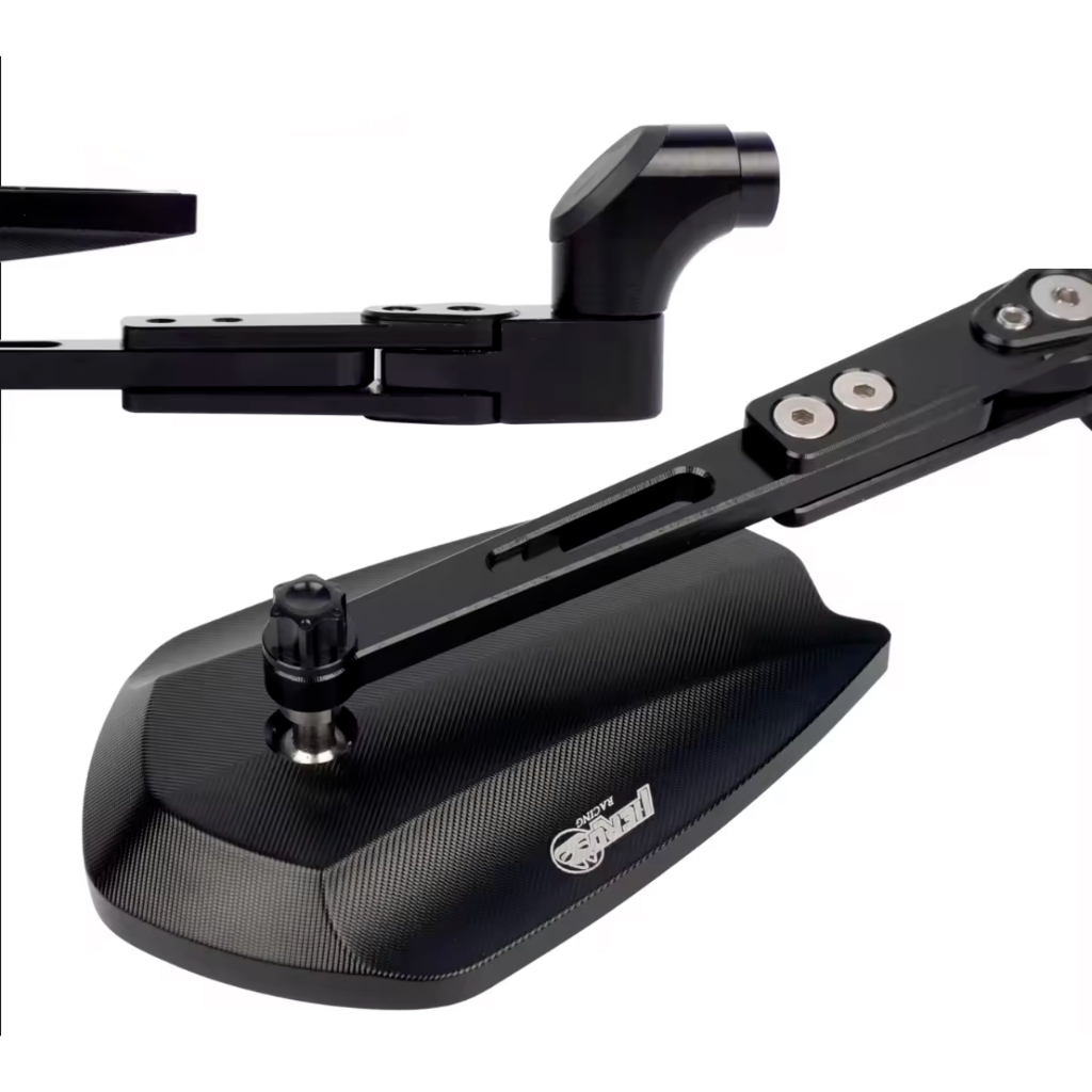 Motorcycle Universal Side Mirror Full CNC Adjustable Blue Lens Shopee Philippines