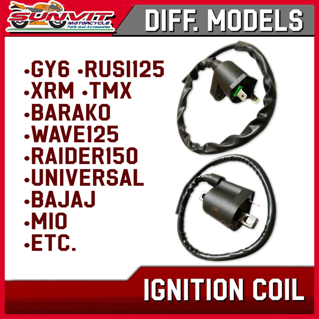 MOTORCYCLE IGNITION COIL GY6/RUSI125 WAVE125 XRM TMX BARAKO RAIDER150