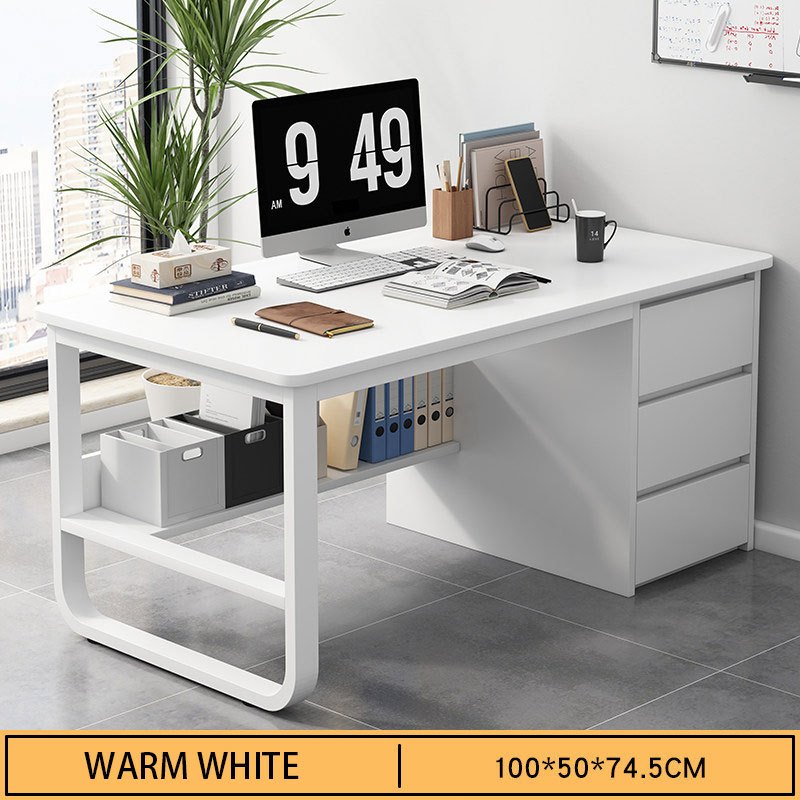 SHUANGYE Writing Table Computer Desk Study Home Office Table With