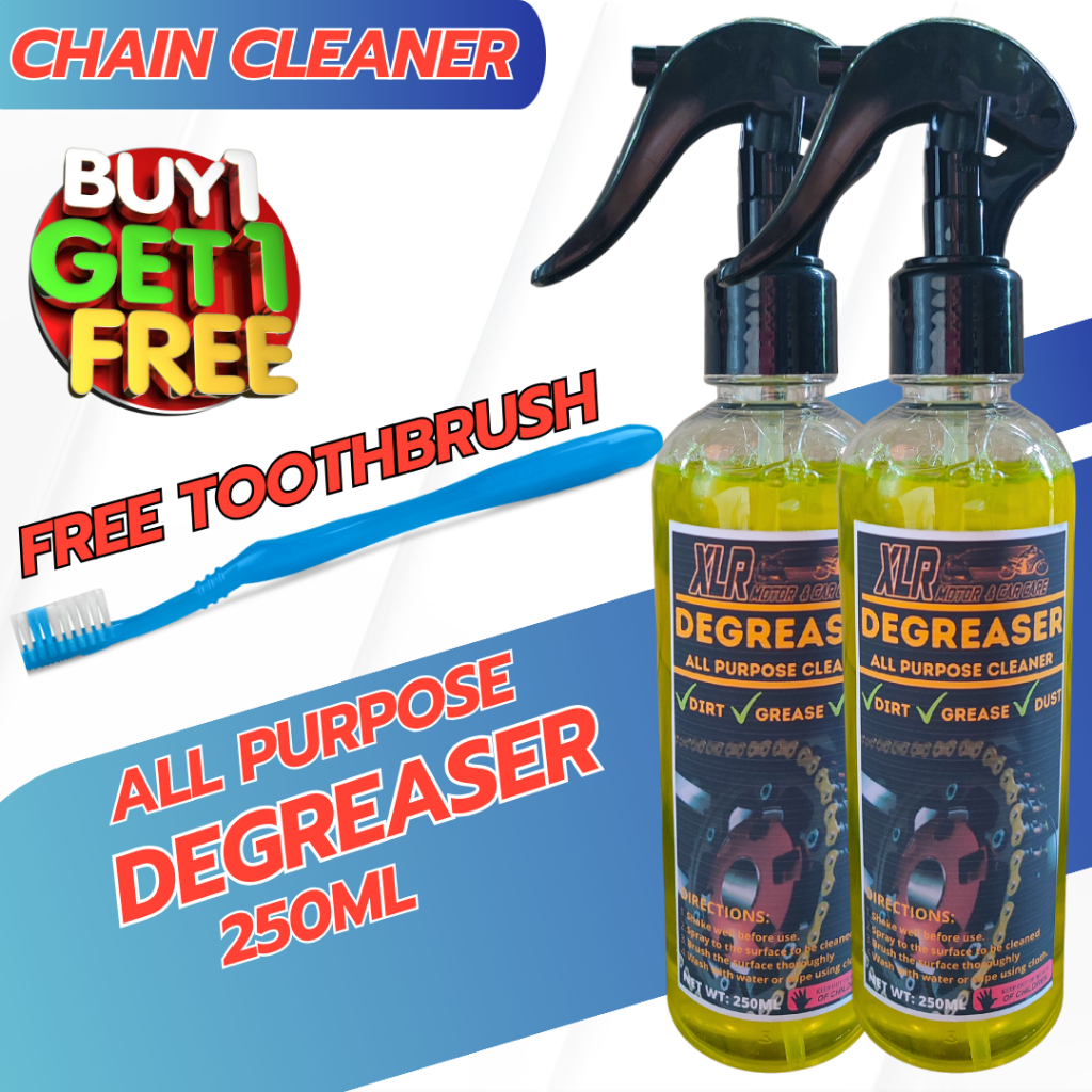 XLR 250ml Engine Degreaser Motorcycle Drivetrain Chain Cleaner for