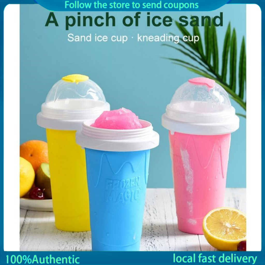 Slushy Maker DIY Smoothie Cup Shake Maker Ice Cream Magic Cup | Shopee ...