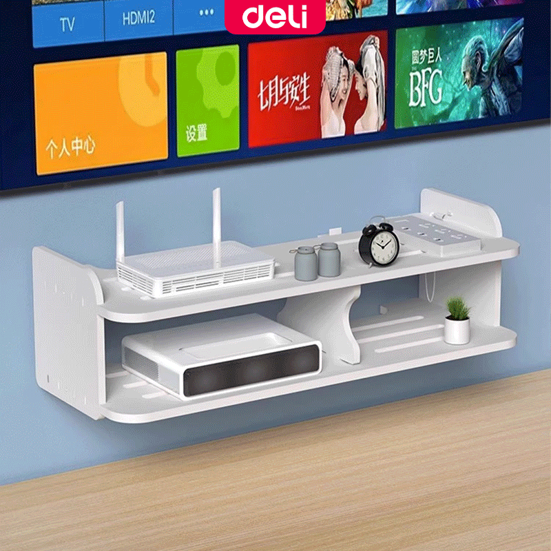 Deli Vusign Wall Router Wifi Holder Organizer DVD Player Wall Hanging ...