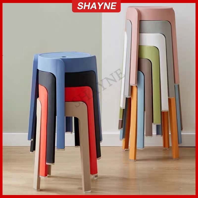 Thickened Plastic Stool Chair Stackable household stool High Quality