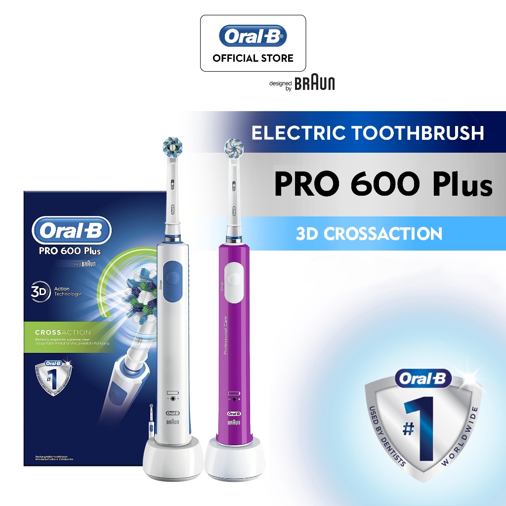Oral-B PRO 600 Pink Electric Rechargeable Toothbrush : Buy Online At Best Price In KSA - Souq Is Now