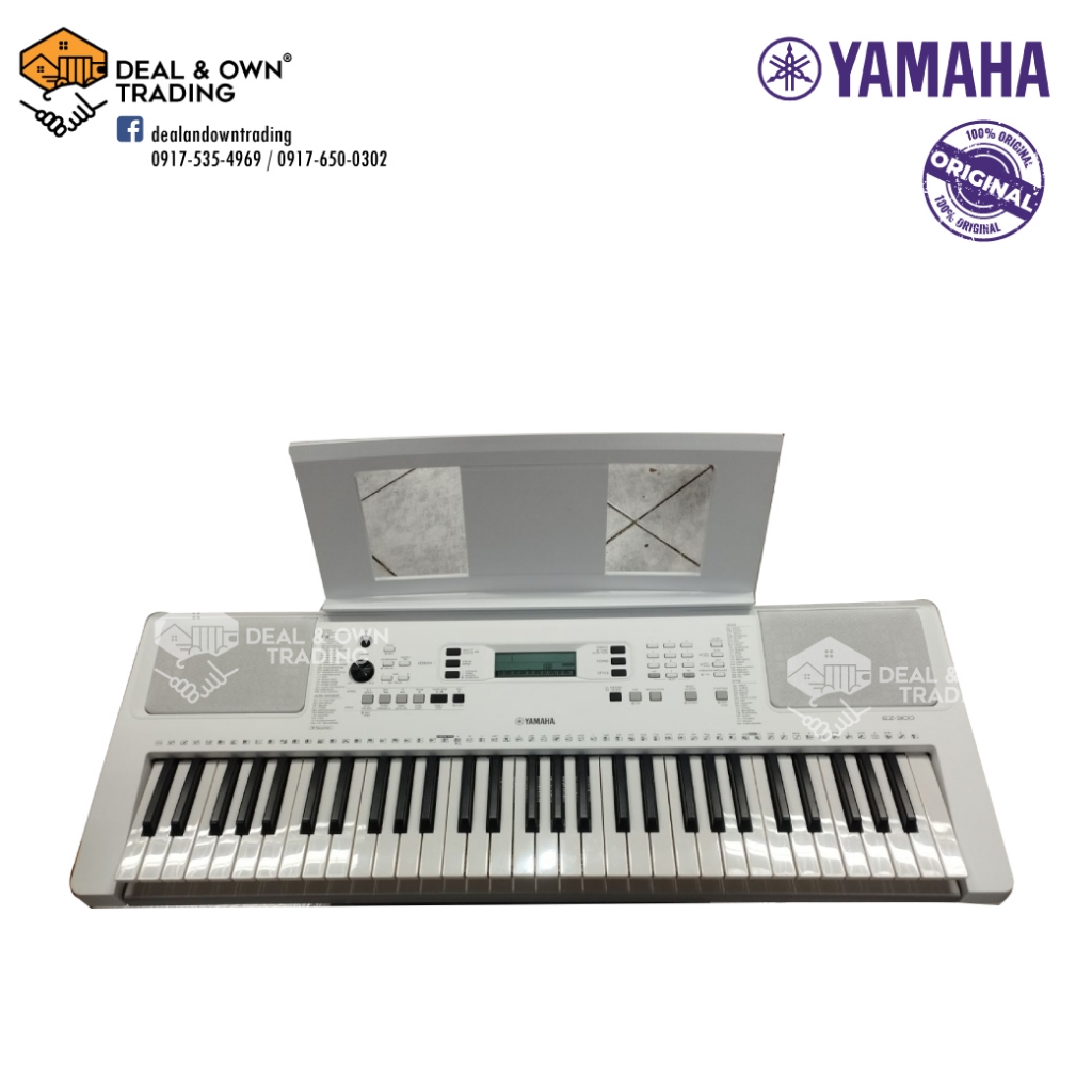 Original Yamaha EZ-300 61-Key Portable Keyboard with Adaptor(White)