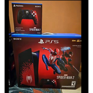 TEC Sony PlayStation_PS5 Gaming Console (Disc Version) with One Extra  (Cosmic Red) Controller Bundle, PlayStation - 5 Video Game Console 