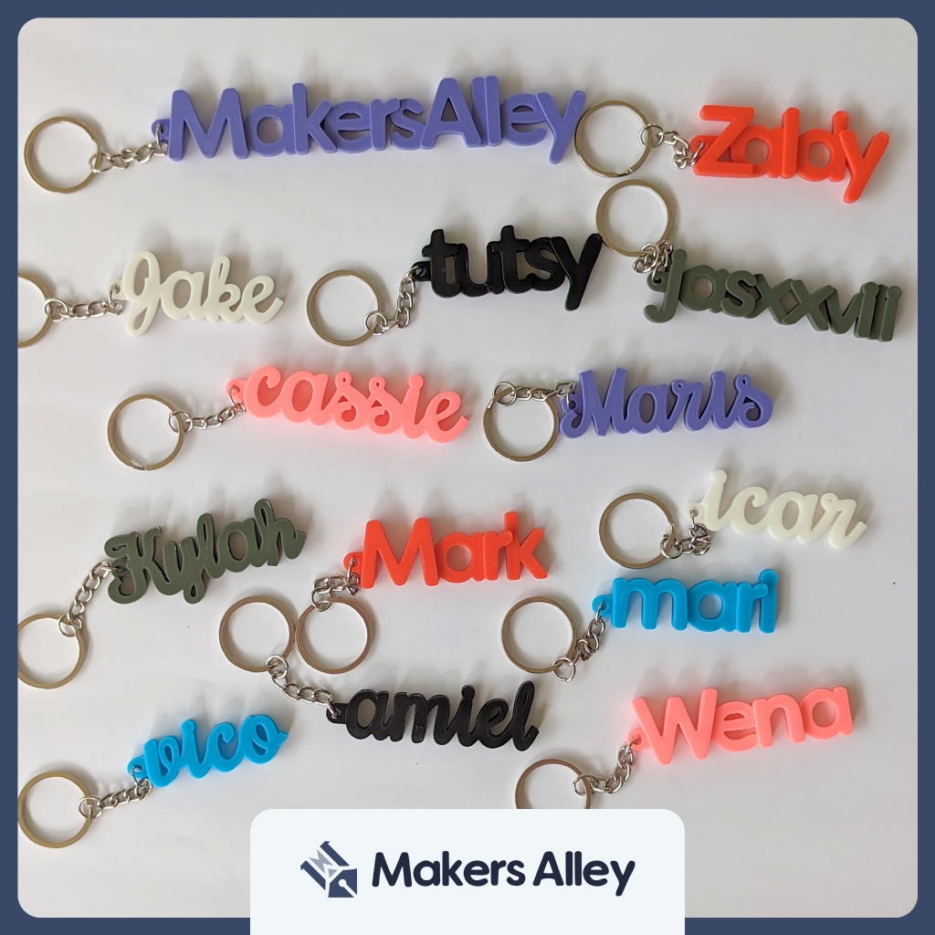 Personalized Name Keychain | 3D Printed Customized | Shopee Philippines