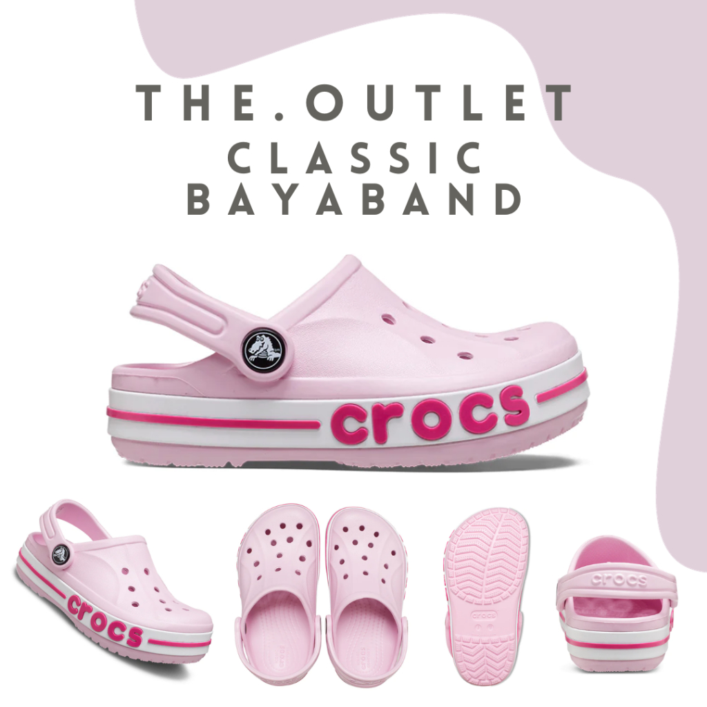 CROCS BAYABAND C1 CLASSIC CLOGS FOR WOMEN AND KIDS