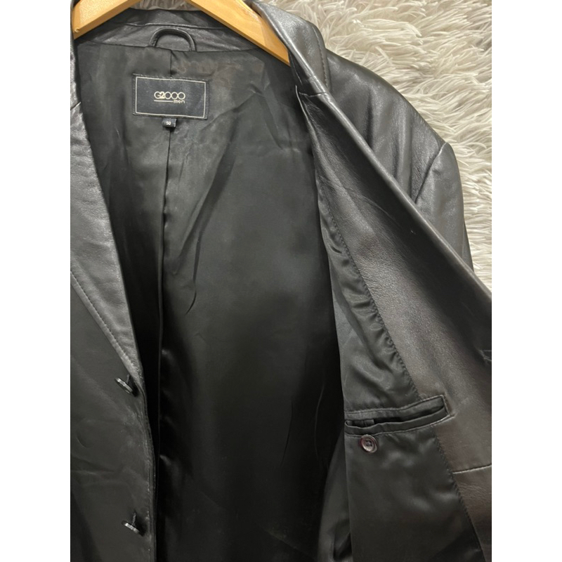 G2000 MEN LEATHER COAT JACKET